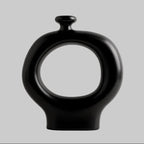 Optical Art Geometric Ceramic Vase