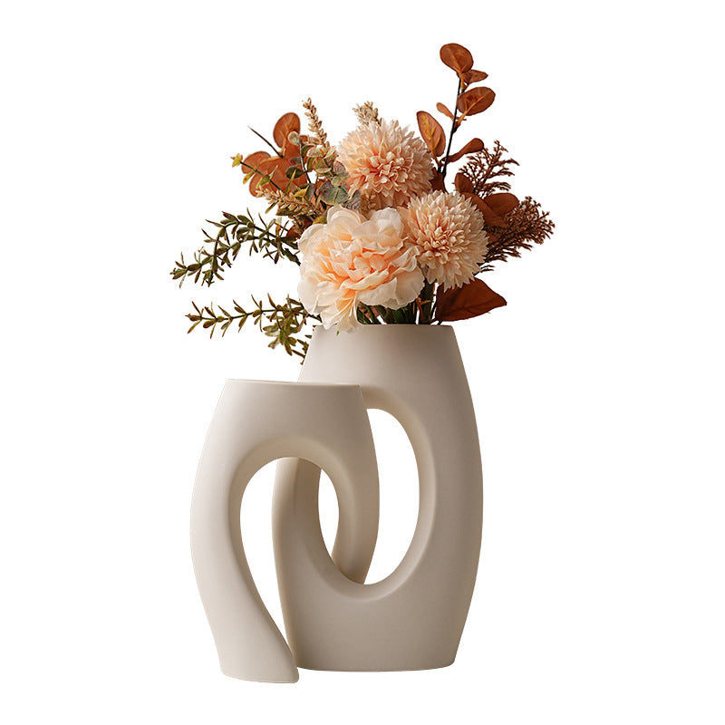 European Style Ins Style White Art Vase