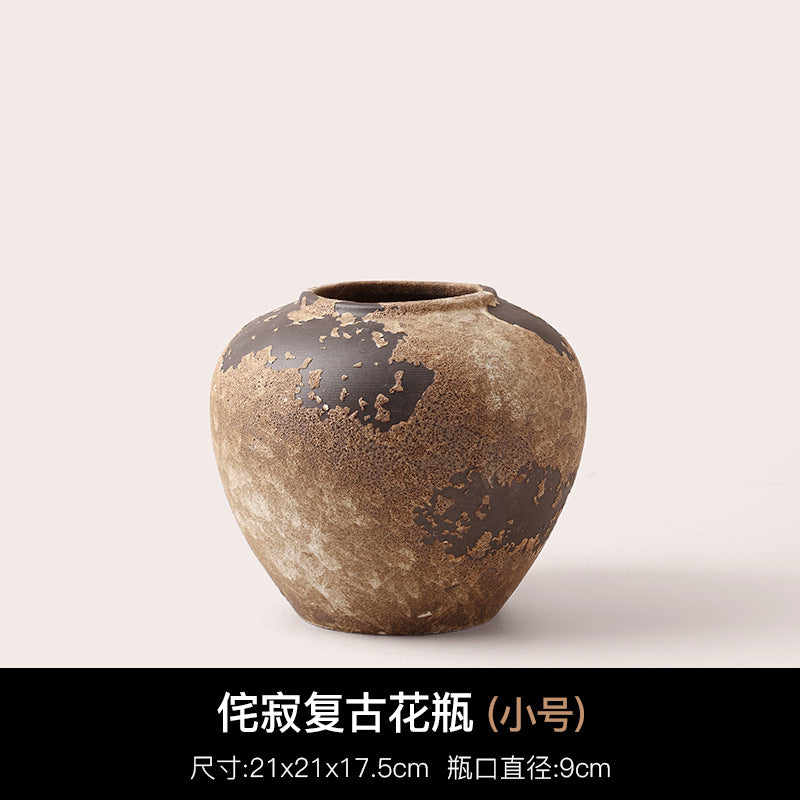 Wabi-sabi ceramic vase