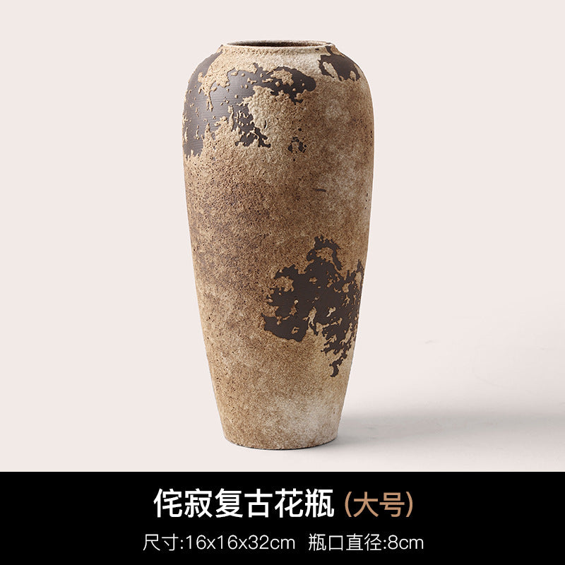 Wabi-sabi ceramic vase