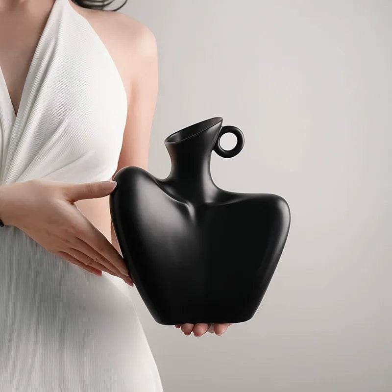 Human-shaped vase