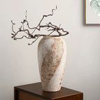 Aged Plaster Sculptural Vase
