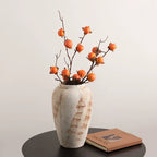 Aged Plaster Sculptural Vase