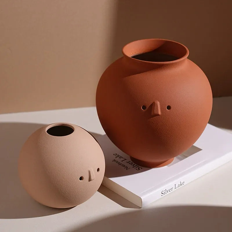 Playful Minimalism Ceramic Vase