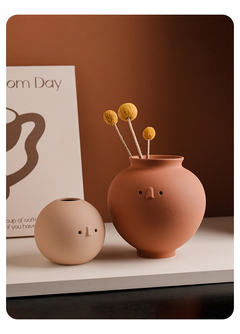 Playful Minimalism Ceramic Vase