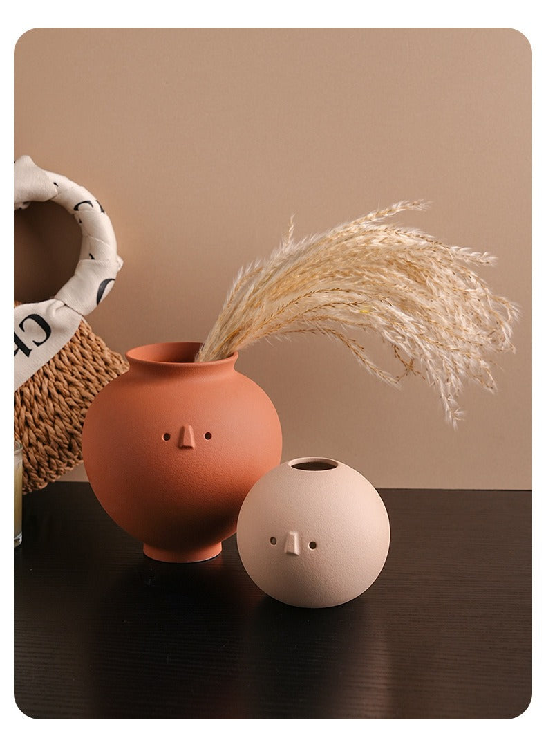 Playful Minimalism Ceramic Vase