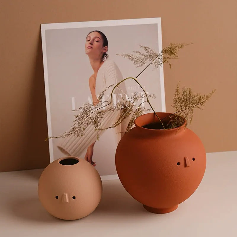 Playful Minimalism Ceramic Vase