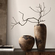 Aged Earth Ceramic Vase